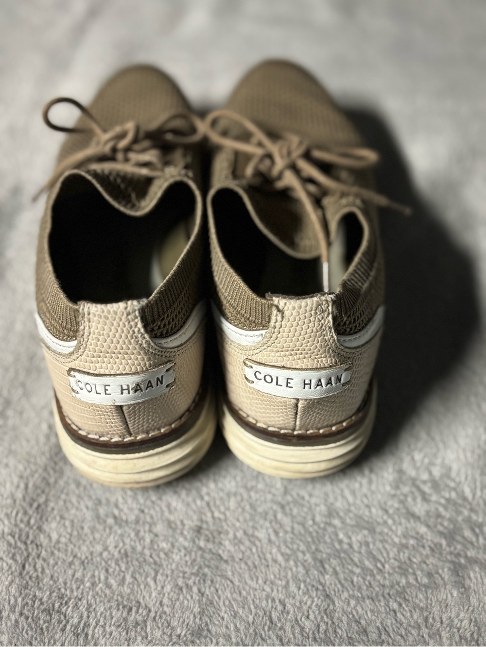 Cole Haan Men’s Beige/Tan Slip-On Sneakers